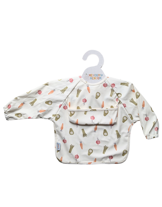 Long Sleeve Waterproof Bib Veggie Print - Menoum menoum