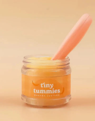 Tiny Tummies Banana Custard Food Jar and Spoon Set - Tiny Harlow