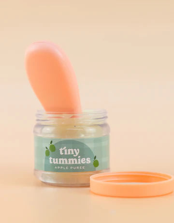 Tiny Tummies Apple Puree Food Jar and Spoon Set - Tiny Harlow