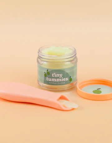 Tiny Tummies Apple Puree Food Jar and Spoon Set - Tiny Harlow