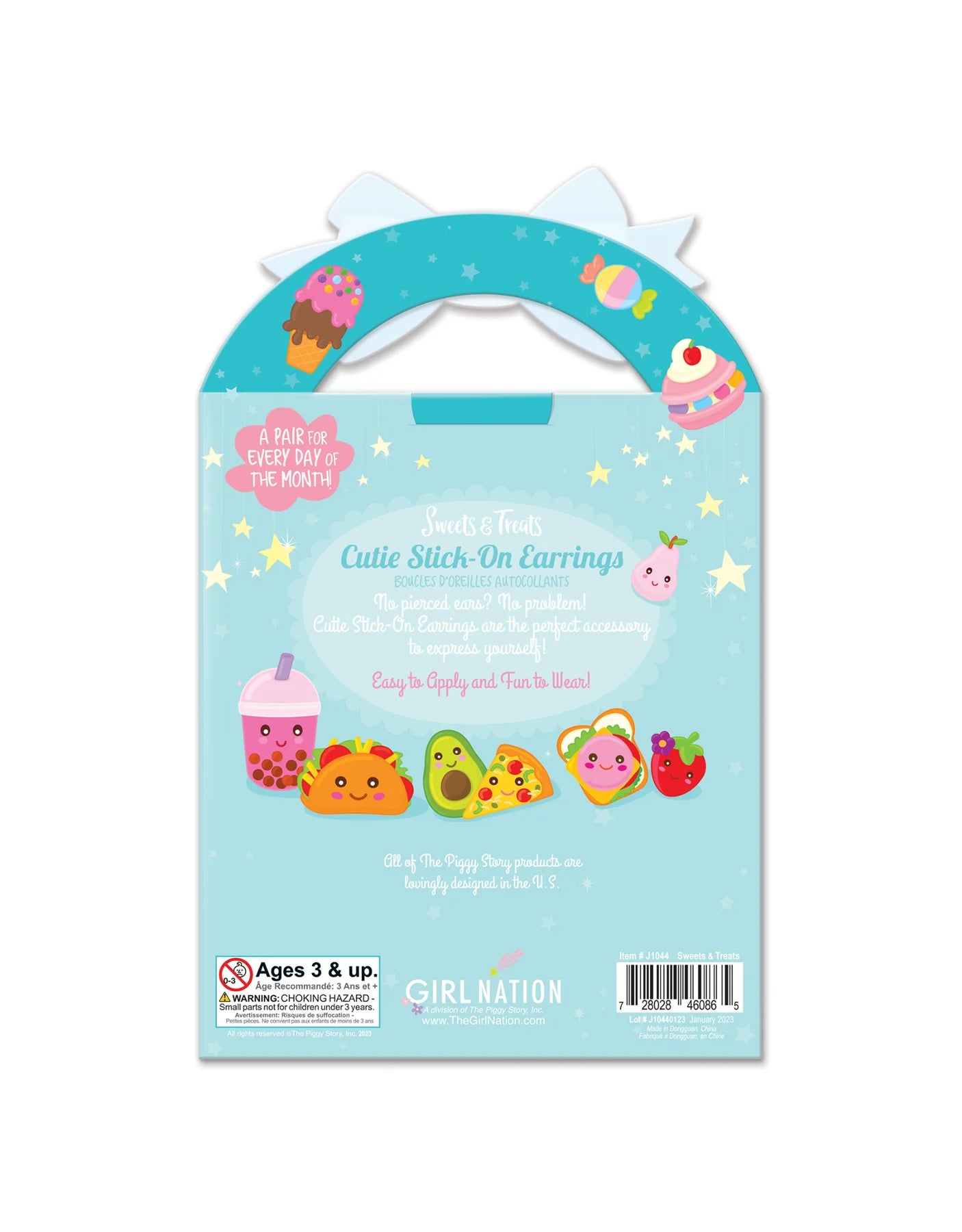 Cutie Stick-On Earrings Sweets & Treats - Girl Nation