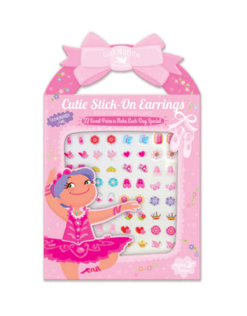 Cutie Stick-On Earrings Pretty Ballerinas - Girl Nation