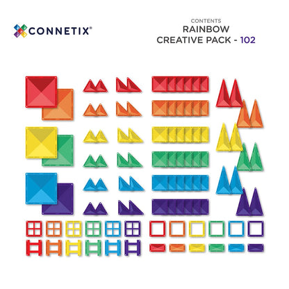 Rainbow Creative Pack 102 pc - Connetix