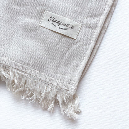 Hooded Beach Towel Oat - Honeysuckle Swim