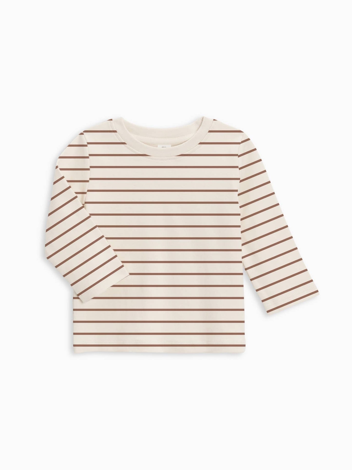 Griff Stripe Cedar Turk LS Crew Neck Shirt - Colored Organics