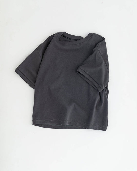 Washed Black 'g.afternoon tee' - Kindly The Label