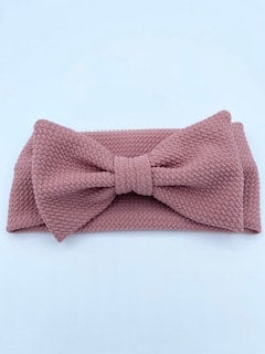 Dusty Rose Headband Bow - The Greenwood Shop