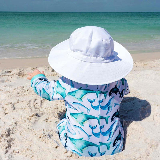 White Aqua-Dry Bucket Hat - Jan & Jul