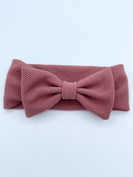 Dark Rose Headband Bow - The Greenwood Shop